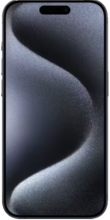Voorkant apple iphone 15 pro blauw