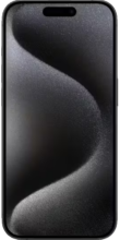 Voorkant apple iphone 15 pro max zwart