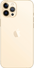 Achterkant apple iphone 12 pro max goud