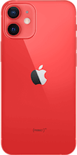 Achterkant apple iphone 12 mini rood