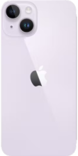 Achterkant apple iphone 14 plus paars