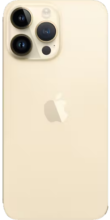 Achterkant apple iphone 14 pro max goud