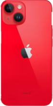 Achterkant apple iphone 14 plus rood