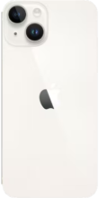 Achterkant apple iphone 14 plus wit