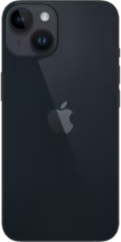 Achterkant apple iphone 14 zwart