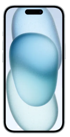 iPhone 15 Plus blauw voorkant