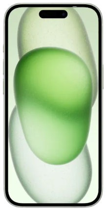 iPhone 15 Plus groen voorkant
